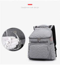 Load image into Gallery viewer, Smart Mom Diaper Bag- Pitch Black