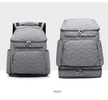 Load image into Gallery viewer, Smart Mom Diaper Bag- Pitch Black