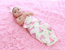 Load image into Gallery viewer, Baby Swaddle Blanket and Cap Set- CocoMelon