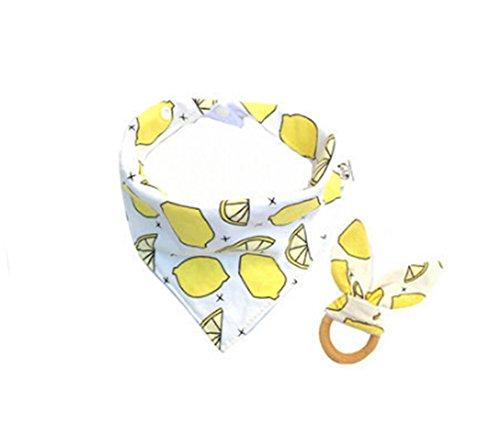 Sweet Lemon Bib and Teether Set