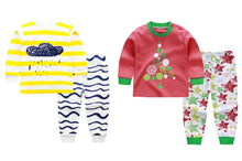 Load image into Gallery viewer, Rain Rain and Bubble Star Baby and Toddler Pyjama Set of 2