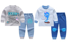 Load image into Gallery viewer, Wheels on the Bus &amp; Happy Dino Baby and Toddler Pyjama Set of 2