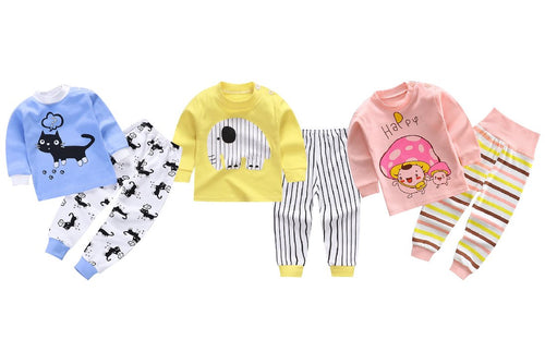 Sabrina the Cat, Little Elle and Mamma Mushroom Baby and Toddler Pyjama Set of 3