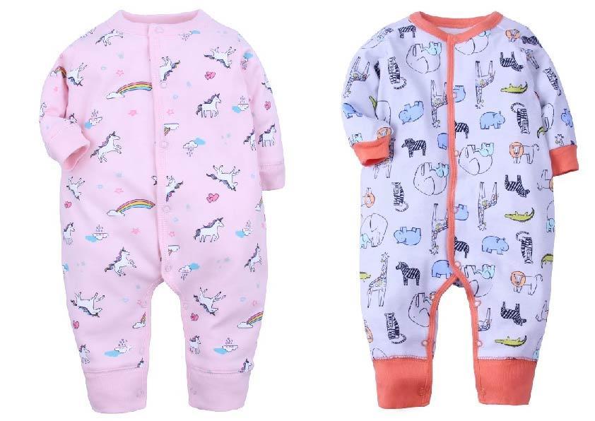 Baby Romper- I love animals and Pink unicorn