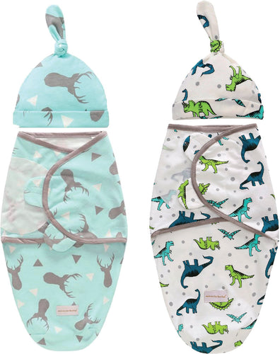 Baby Swaddle Combo-PolarStag & Happy Dino