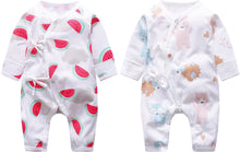 Load image into Gallery viewer, Infant Romper Combo- Teddy &amp; Sweet Melon