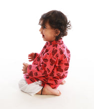 Load image into Gallery viewer, Rust Umbrella Print Boys Kurta Pajama Set