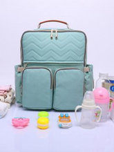 Load image into Gallery viewer, Blue Green Diaper Bag Pack