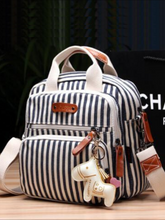 Load image into Gallery viewer, Mini Diaper Bag for Casual Outings- Pin Stripes