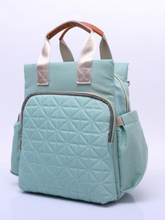 Load image into Gallery viewer, Blue Green Stylish Diaper Bag for Mommy on the Go