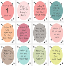 Load image into Gallery viewer, Cute Jungle Theme Milestone Cards- (Pack Of 24)