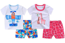 Load image into Gallery viewer, Aye Aye Captain and Gypsy the Giraffe Baby and Toddler Shorts Set of 2