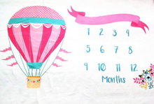 Load image into Gallery viewer, Up in the Air- Baby Milestone Blanket