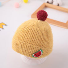 Load image into Gallery viewer, Pom Pom Baby Winter Cap - Watermelon