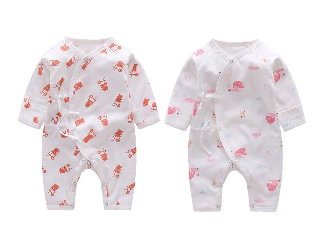 Set of 2 Rompers Jabla Style- Jungle Bear and Fruit Punch