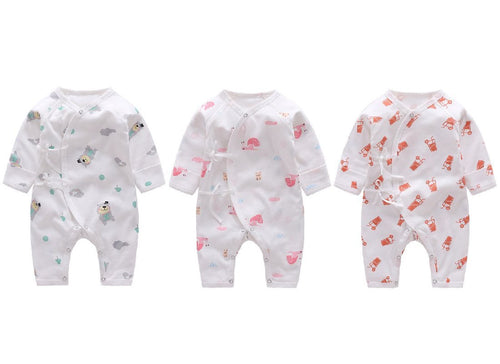 Set of 3 Rompers Jabla Style - Jungle bear, Sweet Monsoon and Fruit Punch