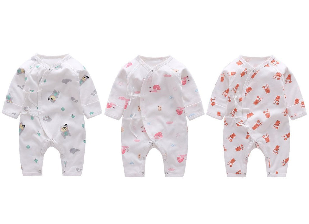 Set of 3 Rompers Jabla Style - Jungle bear, Sweet Monsoon and Fruit Punch