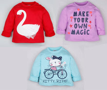 Load image into Gallery viewer, Winter Sweatshirt Combo - Swan, Pom Pom and Kitty