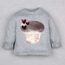 Load image into Gallery viewer, Fleeced Lined Winter Sweatshirt- Sweet Like A Cupcake