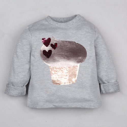 Fleeced Lined Winter Sweatshirt- Sweet Like A Cupcake