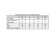 Load image into Gallery viewer, Cute Mickey Denims with Belly Support