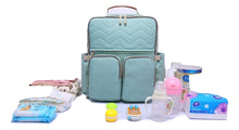 Load image into Gallery viewer, Blue Green Diaper Bag