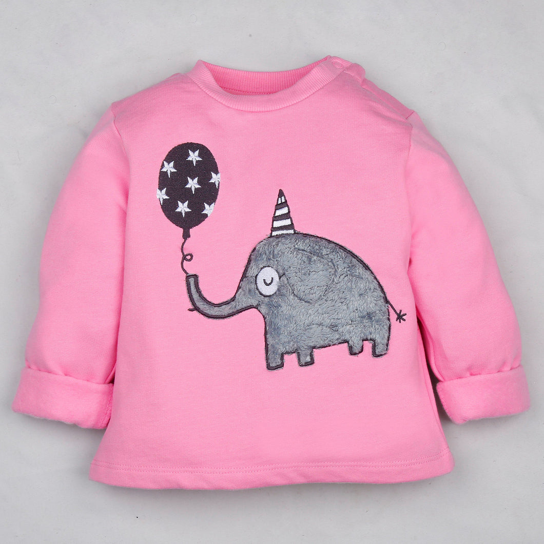 Fleeced Lined Winter Sweatshirt- Party Like An Elephant