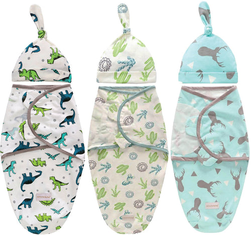 Baby Swaddle Combo - PolarStag-Happy Dino-NatureMe