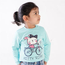 Load image into Gallery viewer, Fleeced Lined Winter Sweatshirt- Kitty Ride