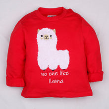 Load image into Gallery viewer, Fleeced Lined Winter Sweatshirt- No One Like Llama