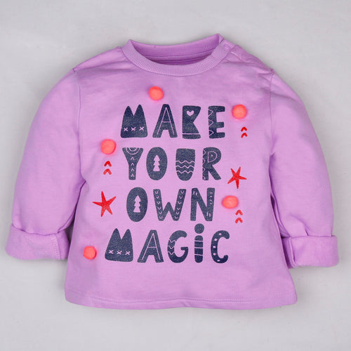 Fleeced Lined Winter Sweatshirt- Make Your Own Magic