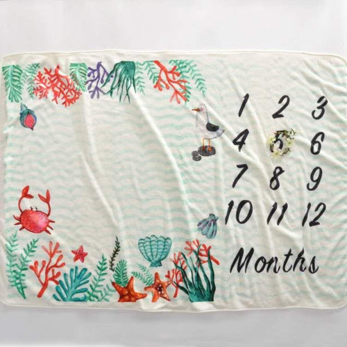 I Love Seaworld- Baby Milestone Blanket