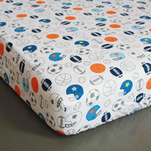 Load image into Gallery viewer, My Sports Champ - Baby Crib Sheet