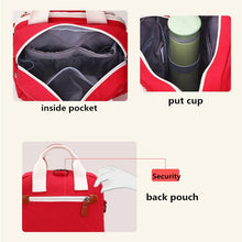 Load image into Gallery viewer, Mini Diaper Bag for Casual Outings- Orient Pink- Detail View