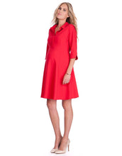 Load image into Gallery viewer, Formal Red Maternity Dress
