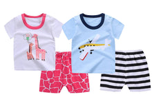 Load image into Gallery viewer, Little Pilot and Gypsy the Giraffe Baby and Toddler Shorts Set of 2