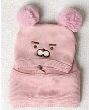 Load image into Gallery viewer, Copy of Pom Pom Baby Winter Cap With Muffler - Pink