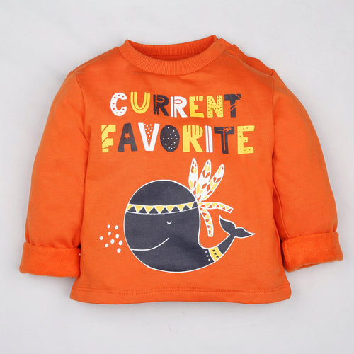 Fleeced Lined Winter Sweatshirt- Pirate Whale