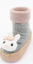 Load image into Gallery viewer, Socks with a Soul- White Bunny - View